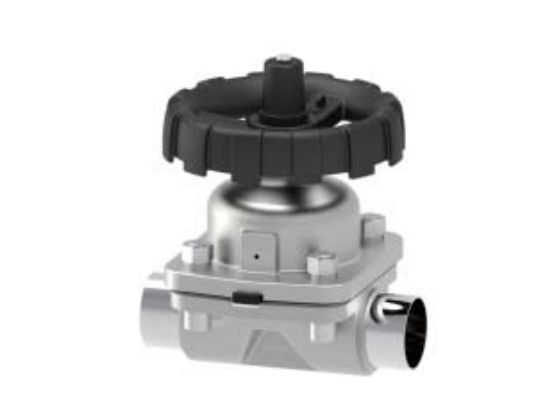 衛生級(ji)手動不鏽鋼(gāng)隔膜閥