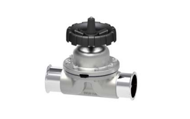 衛生級手(shou)動不鏽鋼隔膜(mó)閥